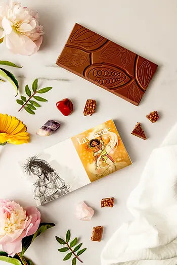 La valseuse, the vegan puffed quinoa milk chocolate bar