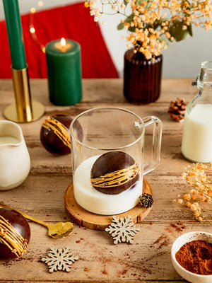 Chocobomb noir cacao vegan Végéta'Ly chocolat chaud guimauve