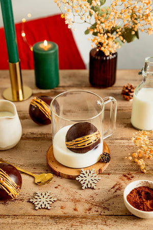 Chocobomb noir cacao vegan Végéta'Ly chocolat chaud guimauve