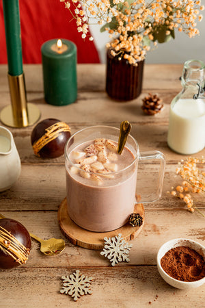 Chocobomb noir cacao vegan Végéta'Ly chocolat chaud guimauve 