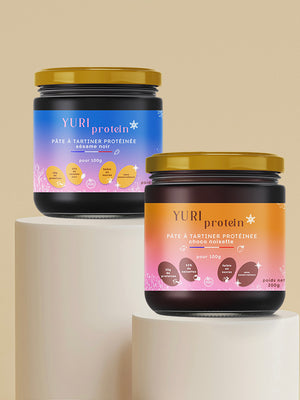 LA PROTEINEE : Pâte à tartiner protéinée choco noisette ou sésame noir Végéta'Ly