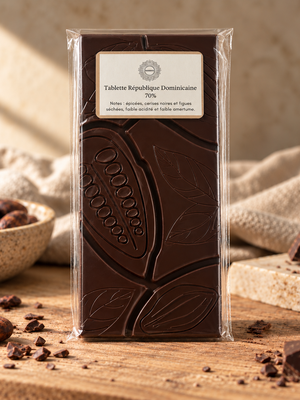 Tablette chocolat noir 64 % – Pure origine République Dominicaine Végéta'Ly